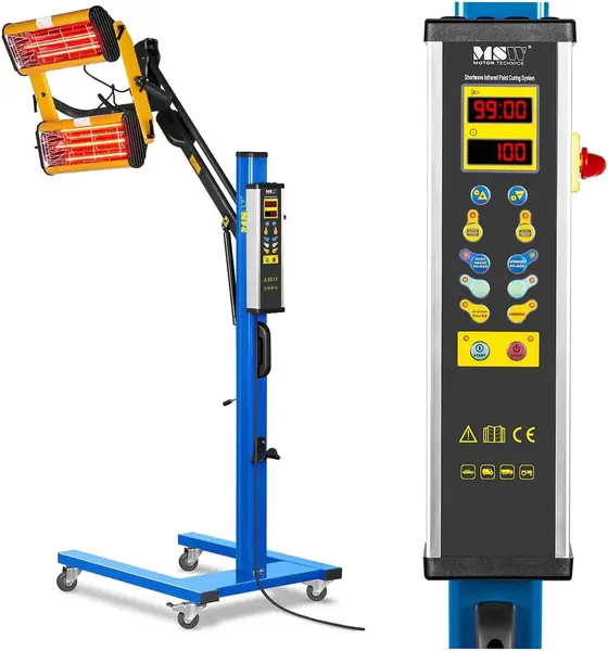 MSW Lacktrockner 2200 W 2 Strahler 40 - 100 °C + 6