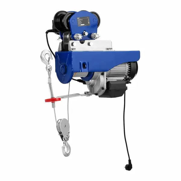 MSW Laufkatze mit Elektro-Seilzug 100 kg 1600 W 12 m Seil
